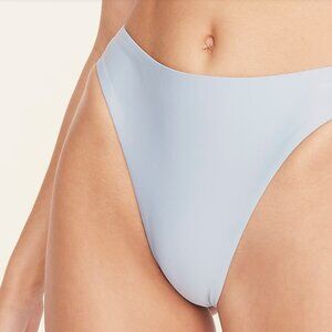 J. Crew High Rise Cheeky Bikini Bottom in Blue Mist Size S New